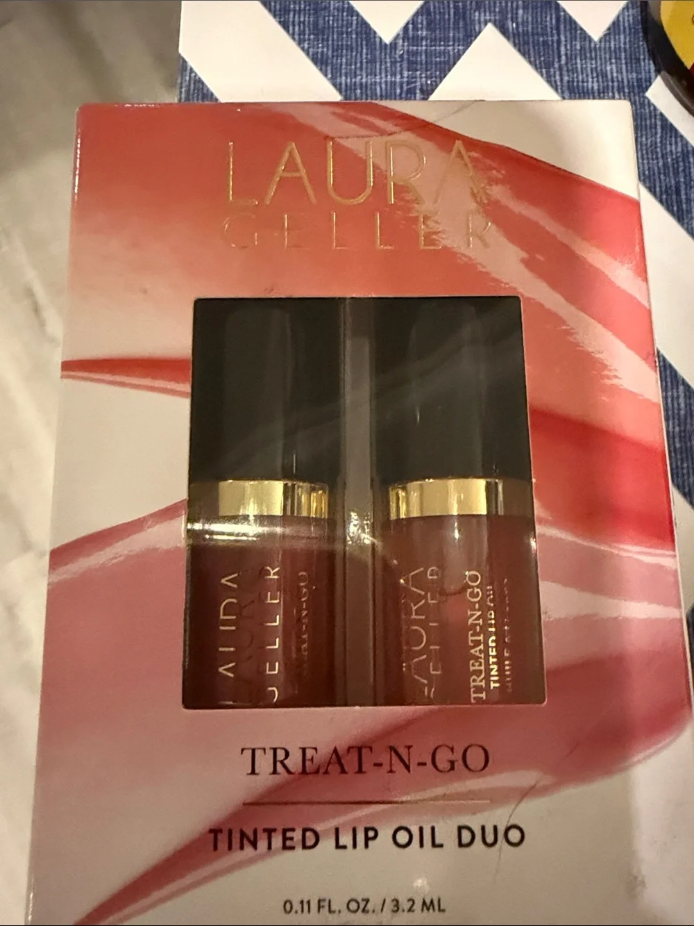 Laura Geller Tinted Lip Oil Duo - Rose / Berry